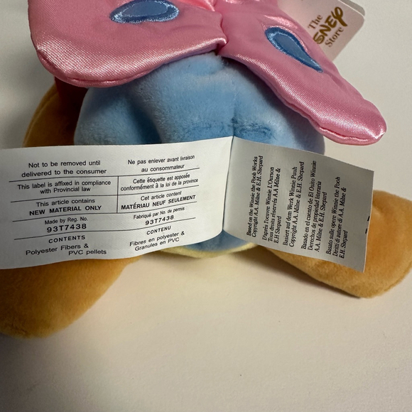 Walt Disney Easter 2000 WINNIE THE POOH AS BUTTERFLY Bean Bag STUFFED ANIMAL NEW - Picture 9 of 16